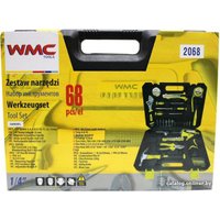 Дрель-шуруповерт WMC Tools 2068 (с 2-мя АКБ, кейс, набор оснастки)
