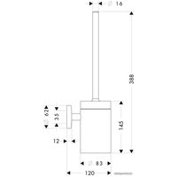 Ершик для унитаза Hansgrohe Logis 40522000