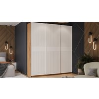 Шкаф-купе Трия Оскар Хилтон Т2 2100 271113 (ручка белая/дуб крафт золотой/белый матовый)