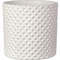 Кашпо Композит Грань Цилиндр №2 КБ-Ц2-217-03 (1.82 л, белый)