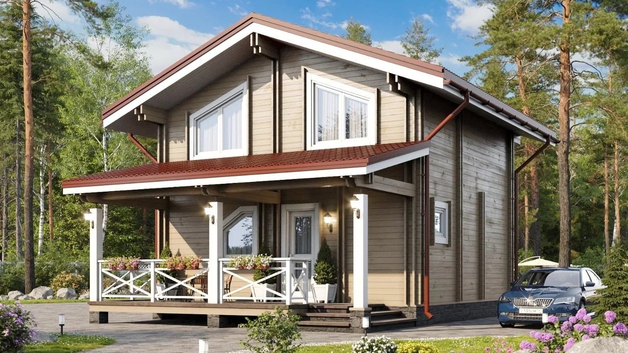 Дом Woods из бруса Сидней