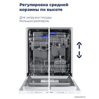 Встраиваемая посудомоечная машина MAUNFELD MLP 12S