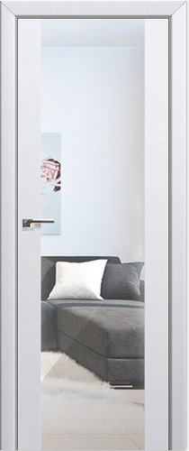 Межкомнатная дверь ProfilDoors 8U L 90x200 (аляска/триплекс зеркальный)