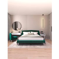Кровать MONOFIX Лотти 160x200 (микровелюр/зеленый)