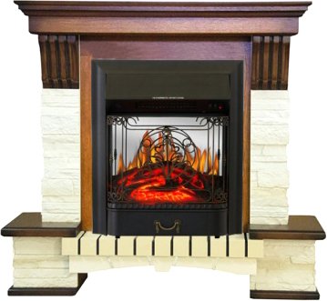 

Каминокомплект Smolcom Stone Montebello STD-ASP с Majestic FX M Black (дуб антик)