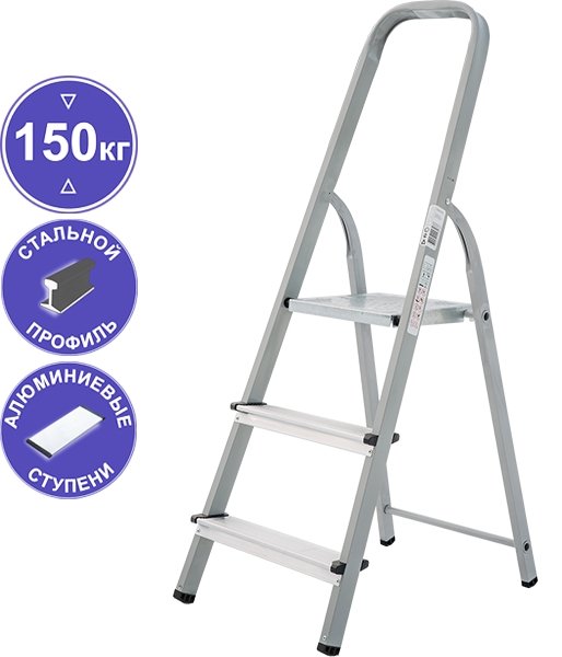 

Лестница-стремянка Новая высота NV 113 комбинированная 3 ступени