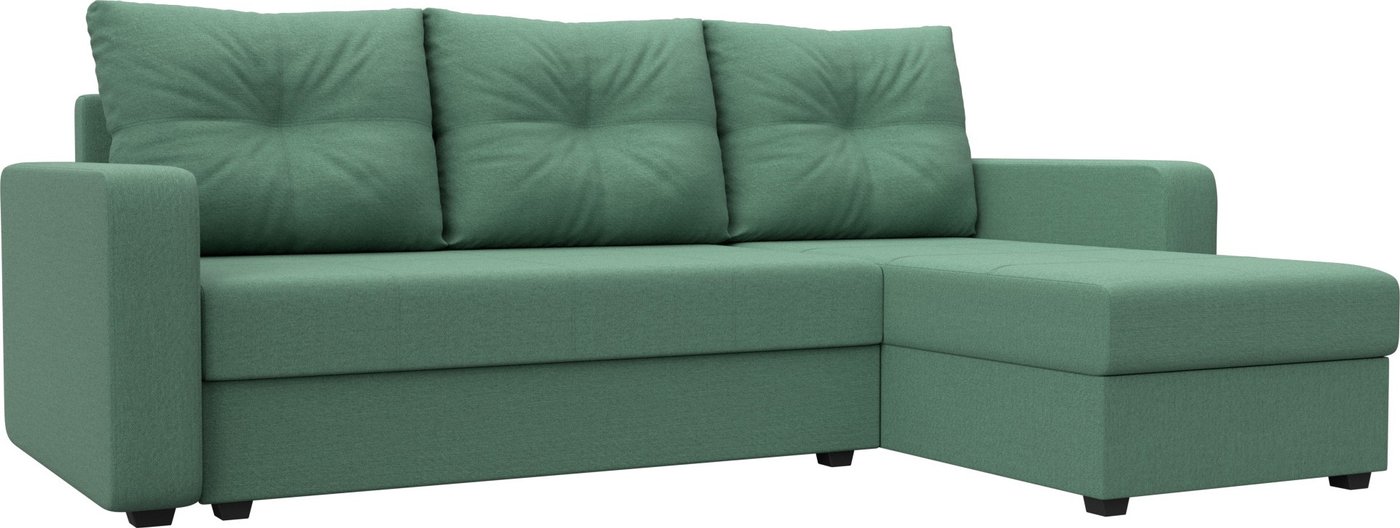 

Угловой диван Лига диванов Ливерпуль Лайт правый 125987 (рогожка амур зеленый)