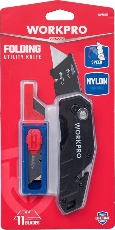 

Нож строительный Workpro WP211017