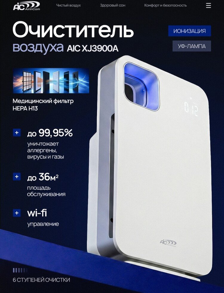Очиститель воздуха AirInCom XJ-3900A