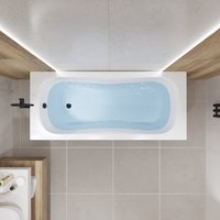 Ванна Lauter Sophia 160х70 21205160 (с каркасом, черным подголовником)