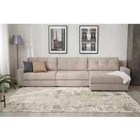Угловой диван Mio Tesoro Манчестер 292 1.5ек-1.5ек-1.5пф (1101 бежевый)