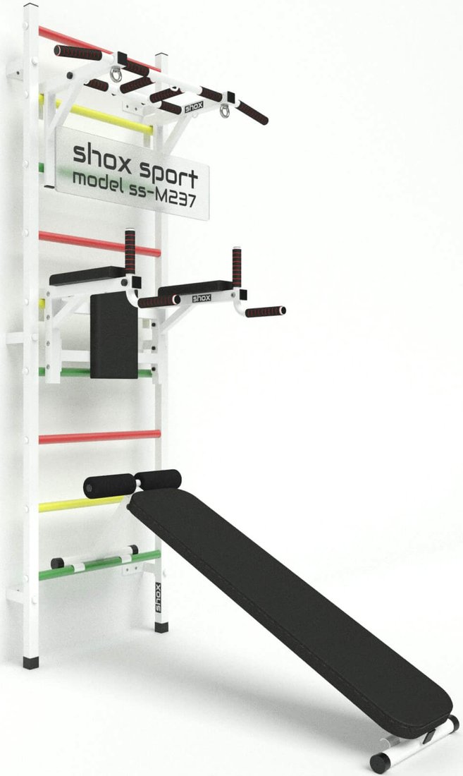

Шведская стенка (лестница) Shox M237 (белый/разноцветный)