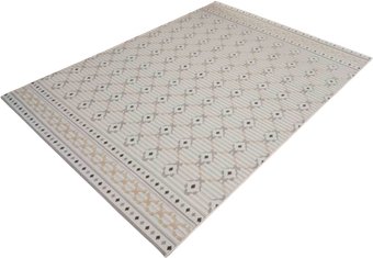 Ковер для жилой комнаты Radjab Carpet Сканди Сизаль Прямоугольник 10706A 12247RK (1.4x2, Grii/Krem)