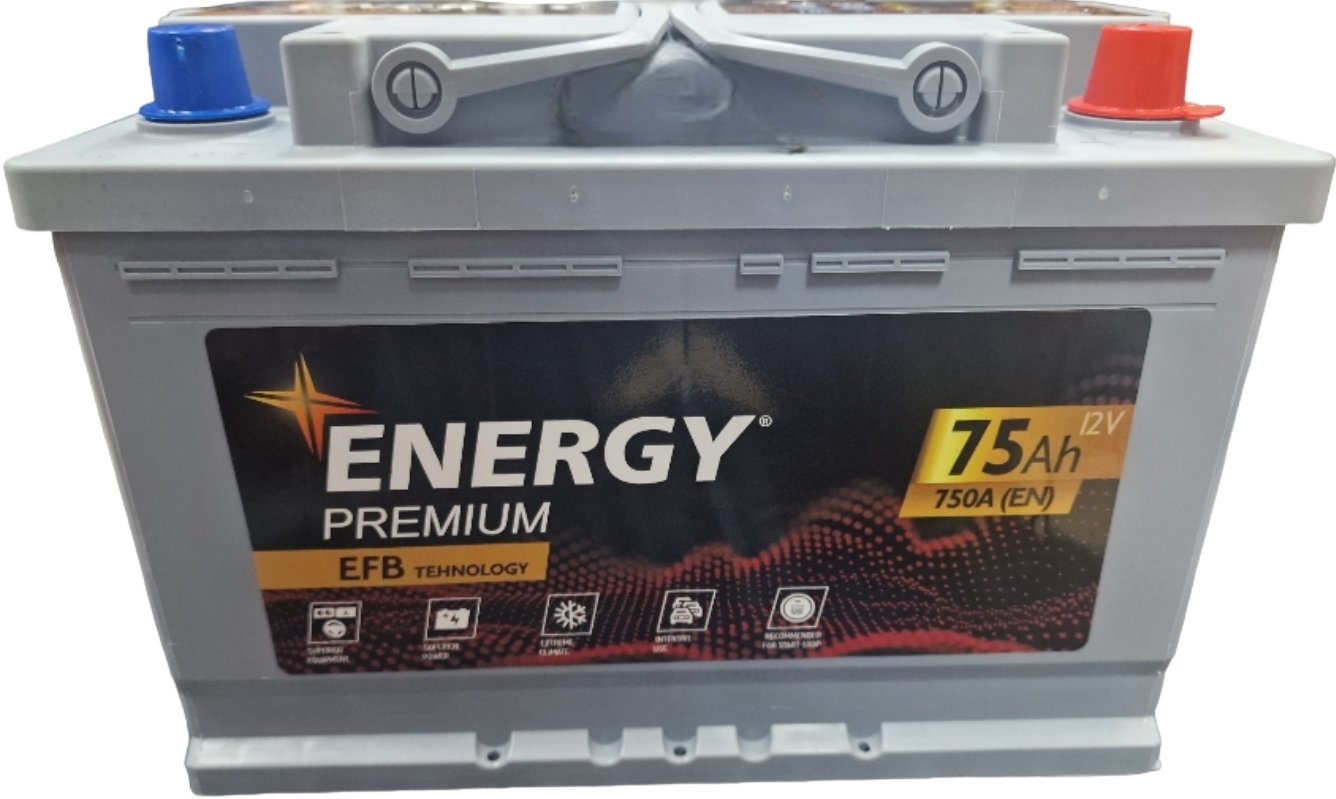 

Автомобильный аккумулятор Energy Premium EFB (75 А·ч)