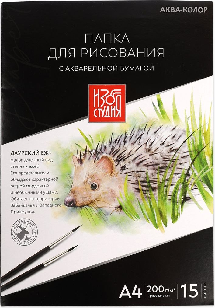 

Альбом для рисования Аква-Колор IZO-PW-A4 Изостудия Папка для акварели 30х21 см (15 л)