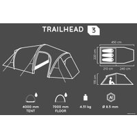 Треккинговая палатка Northland Trailhead 3 (темно-зеленый)