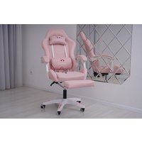 Игровое (геймерское) кресло Calviano 1590 (ткань, розовый)