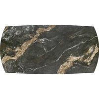 Кухонный стол Halmar Forum 180-260/90/76 (черный мрамор/черный)