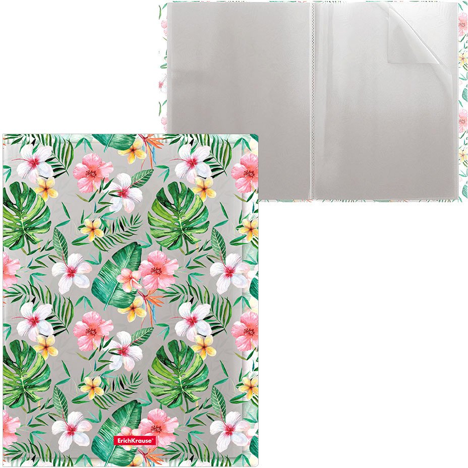

Набор папок Erich Krause Tropical Nature c 30 карман. 49321 (4 шт)