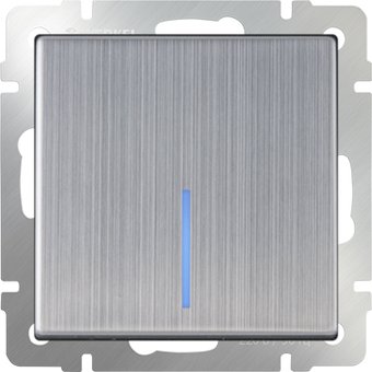 Выключатель Werkel WL02-SW-1G-LED (глянцевый никель)