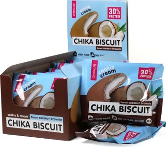 Протеиновый бисквит/панкейк Chikalab Кокосовый брауни (50 г)