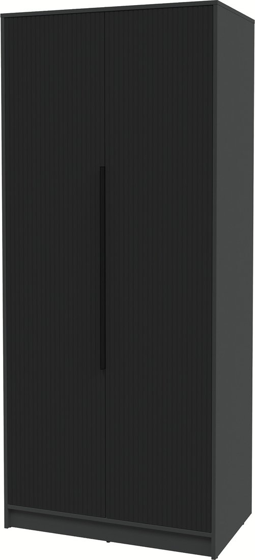 

Шкаф распашной Интерлиния Концепт Лайн КТ-Ш2 (антрацит/черный)