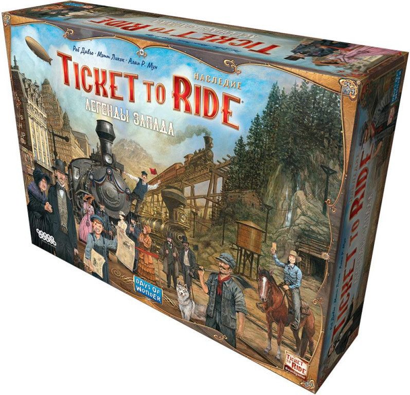 

Настольная игра Мир Хобби Ticket To Ride. Наследие: Легенды Запада