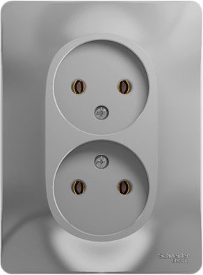 

Розетка Schneider Electric Glossa GSL000320 (алюминий)