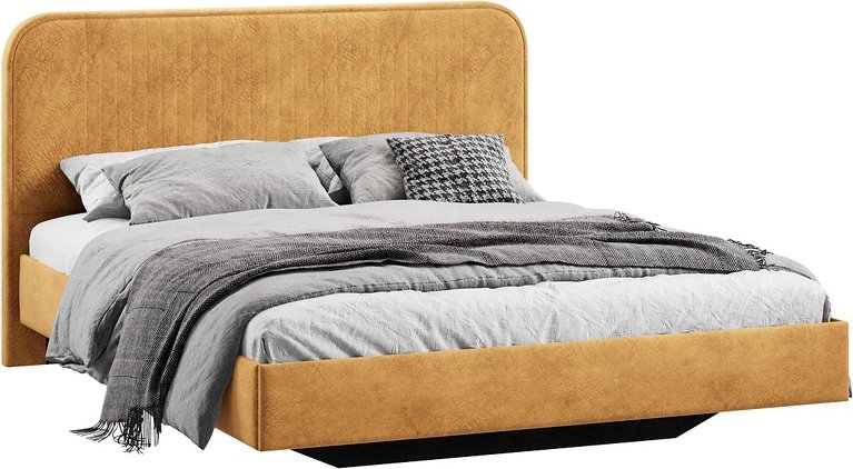 

Кровать Трия Тиффани Тип 1 180x200 (микровелюр Wellmart Yellow)