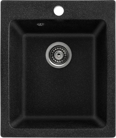 

Кухонная мойка Saniteco Silva (черный с сифоном)
