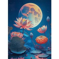 Картина по номерам Молли Лунный лотос 40x50 FHR0587