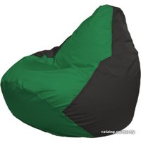 Кресло-мешок Flagman Груша Макси Г2.1-235 (черный/зеленый)