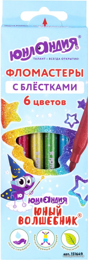 Фломастеры Юнландия Юный волшебник 151649 (6шт)