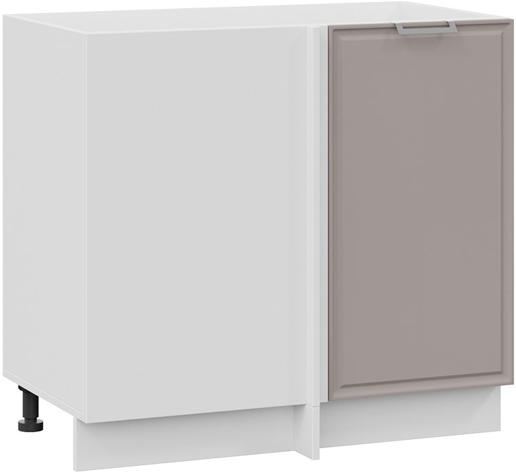 

Шкаф напольный Трия Белладжио 1Н9У (белый/софт капучино)