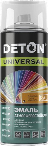 Эмаль Deton Universal Алкидная атмосферостойкая RAL 9003 0.52 л (белый матовый)