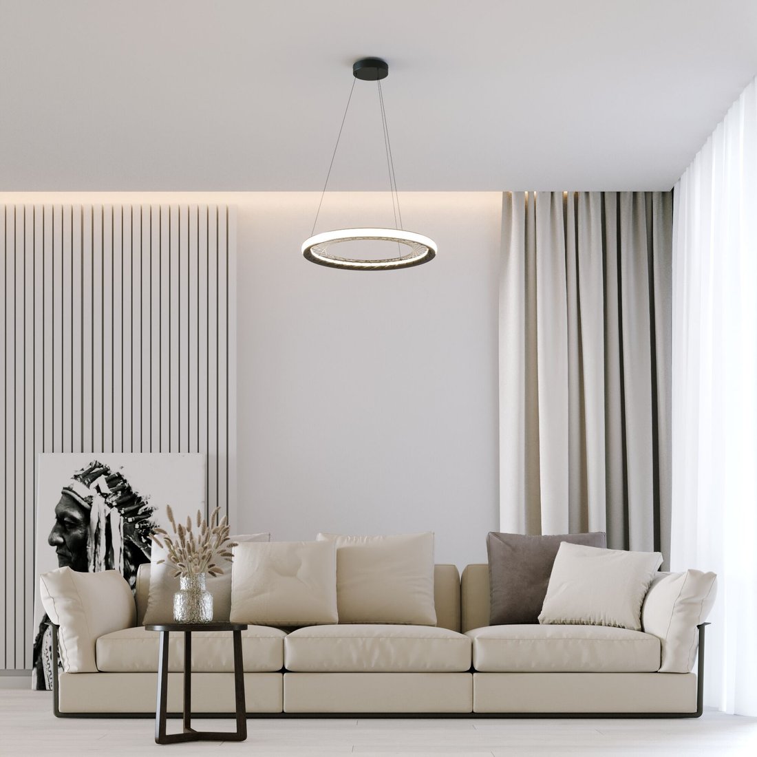 Подвесная люстра Евросвет 40024/1 LED (серый)