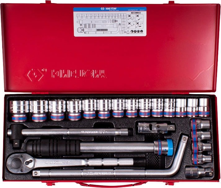 

Универсальный набор инструментов King Tony 4033MR03 (24 предмета)