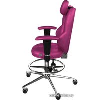 Офисное кресло Kulik System Trio (с подставкой для ног, антара, розовый)