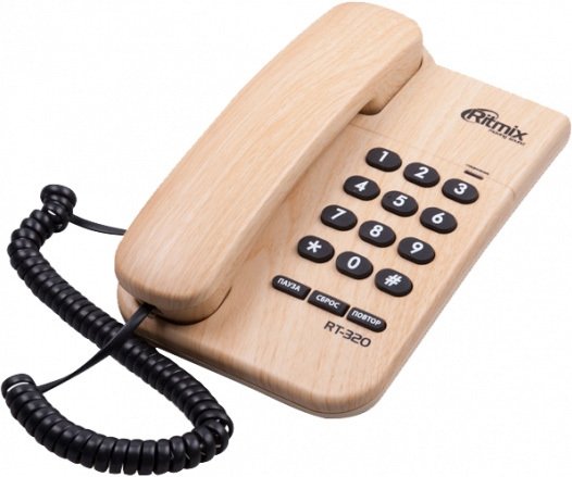 

Проводной телефон Ritmix RT-320 (светлое дерево)