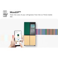 Четырёхдверный холодильник LG MoodUP GMV960NNME