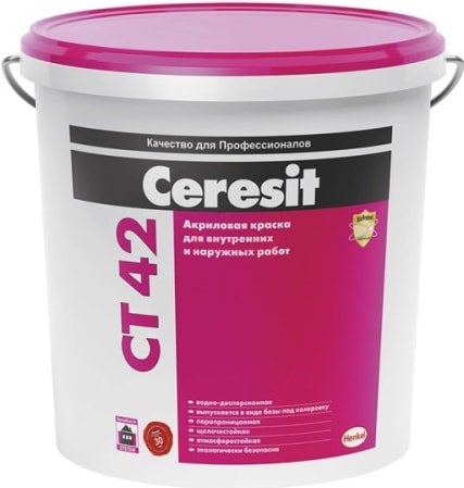 

Краска Ceresit CT 42 15л (белый)