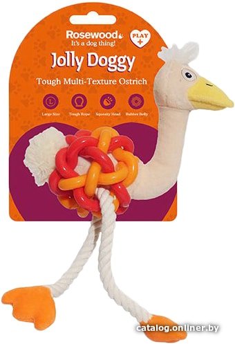 Игрушка для собак Rosewood Jolly Doggy Tough Multi Texture Ostrich 39029