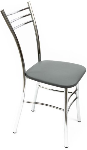 Стул ВВР Трио (серый/хром, экокожа)