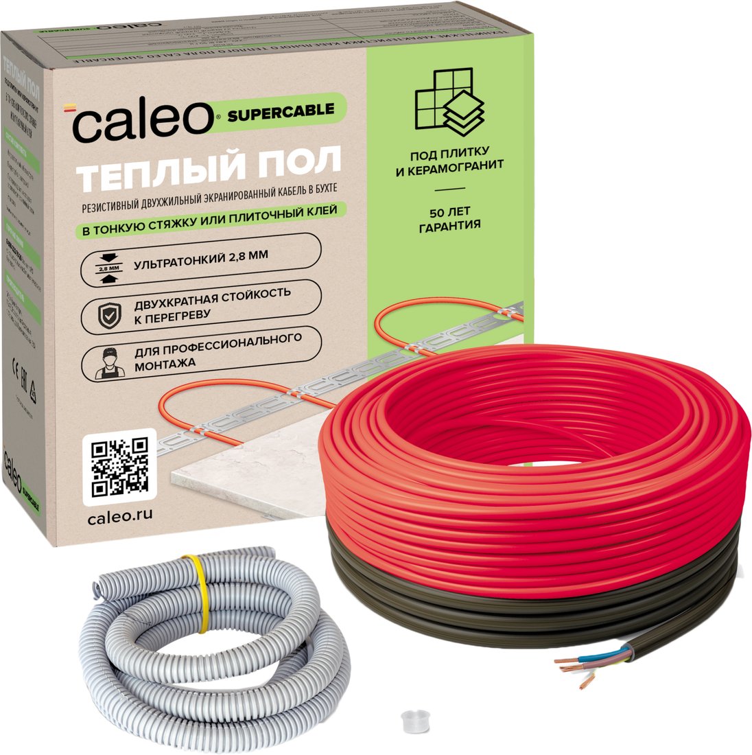 

Нагревательный кабель Caleo Supercable 18W-10 10 м. 180 Вт