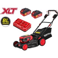 Газонокосилка Wortex CLM 4536-4 XLT Set 2334160 (с 2-мя АКБ)
