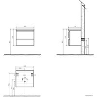  BelBagno Тумба под умывальник Energia-N-600-2C-SO-BL (bianco lucido)