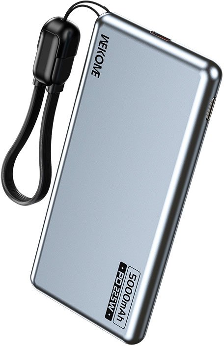 

Внешний аккумулятор Wekome WP-60 5000mAh (серебристый)