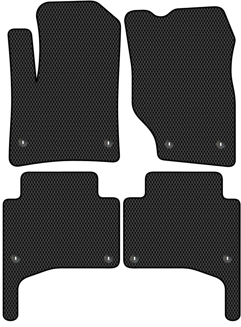 

Комплект ковриков для авто Alicosta Porsche Cayenne (suv / 957, 955) 2002 - 2010 (черный, ромб)