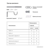 Карниз для штор Legrand Цилиндр Раздвижной 1.6-3м 1-но рядный 58102158 (серый)