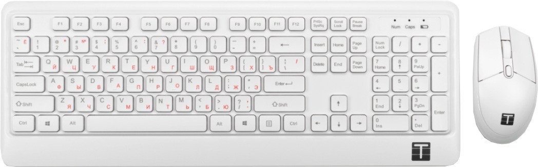 

Офисный набор ТЕСЛА MKB-Pro (беспроводной, белый)